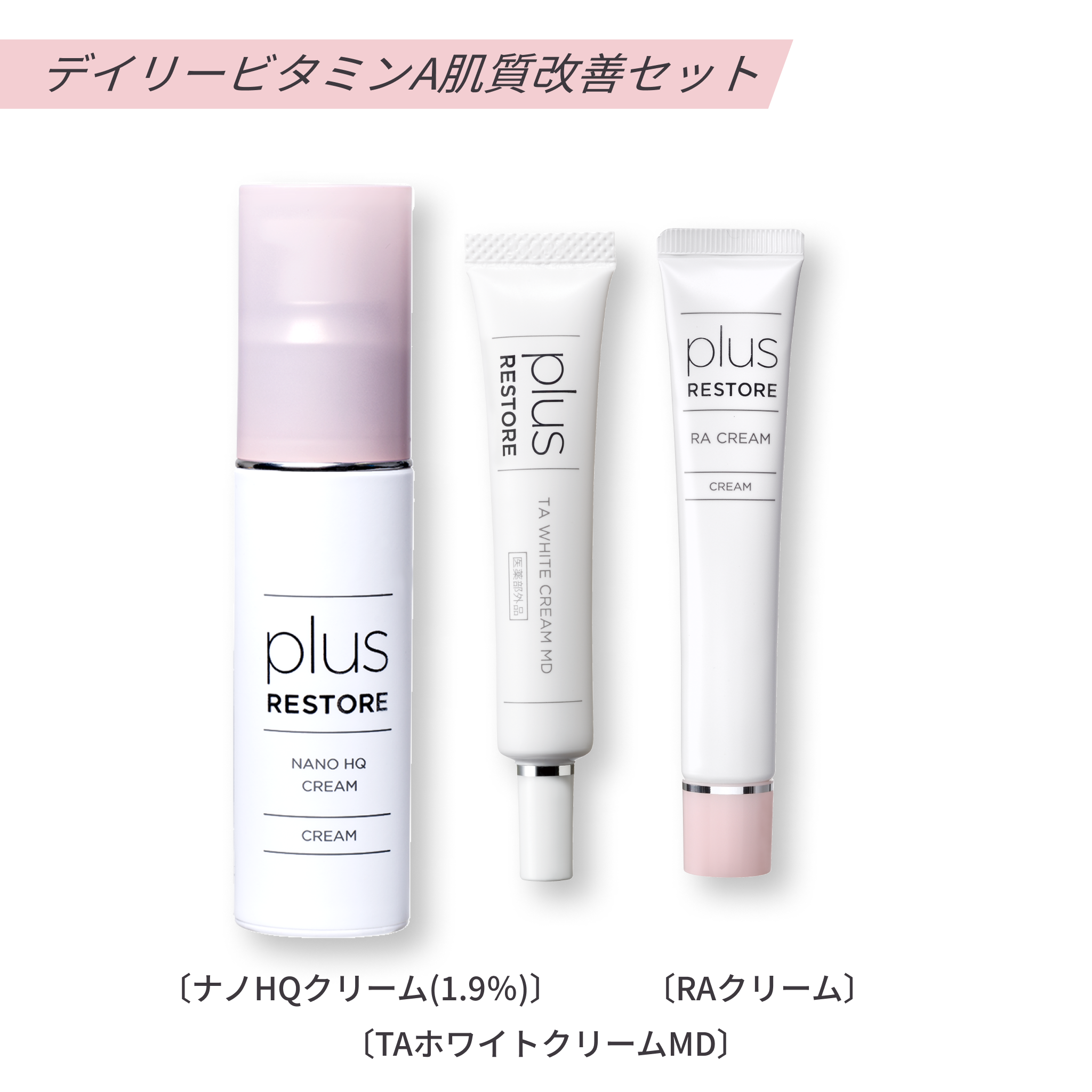 Plus Restore | Daily Vitamin A Skin Quality Improvement Set