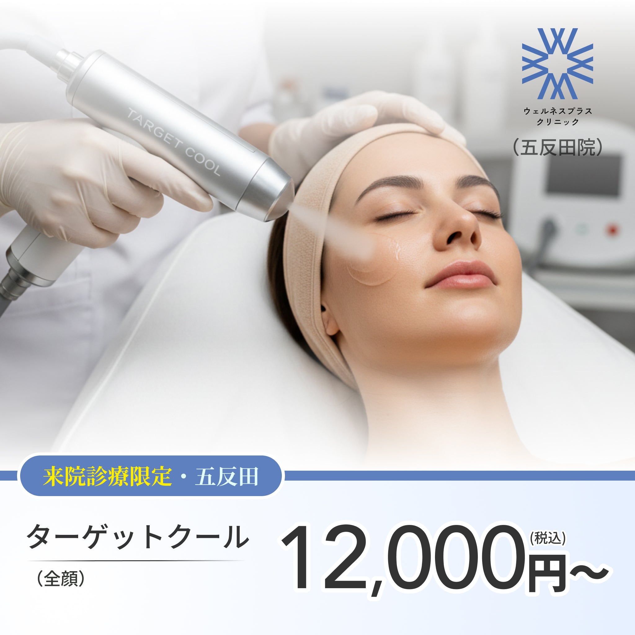 【Wellness Plus Clinic】来院診療｜ターゲットクール（全顔）