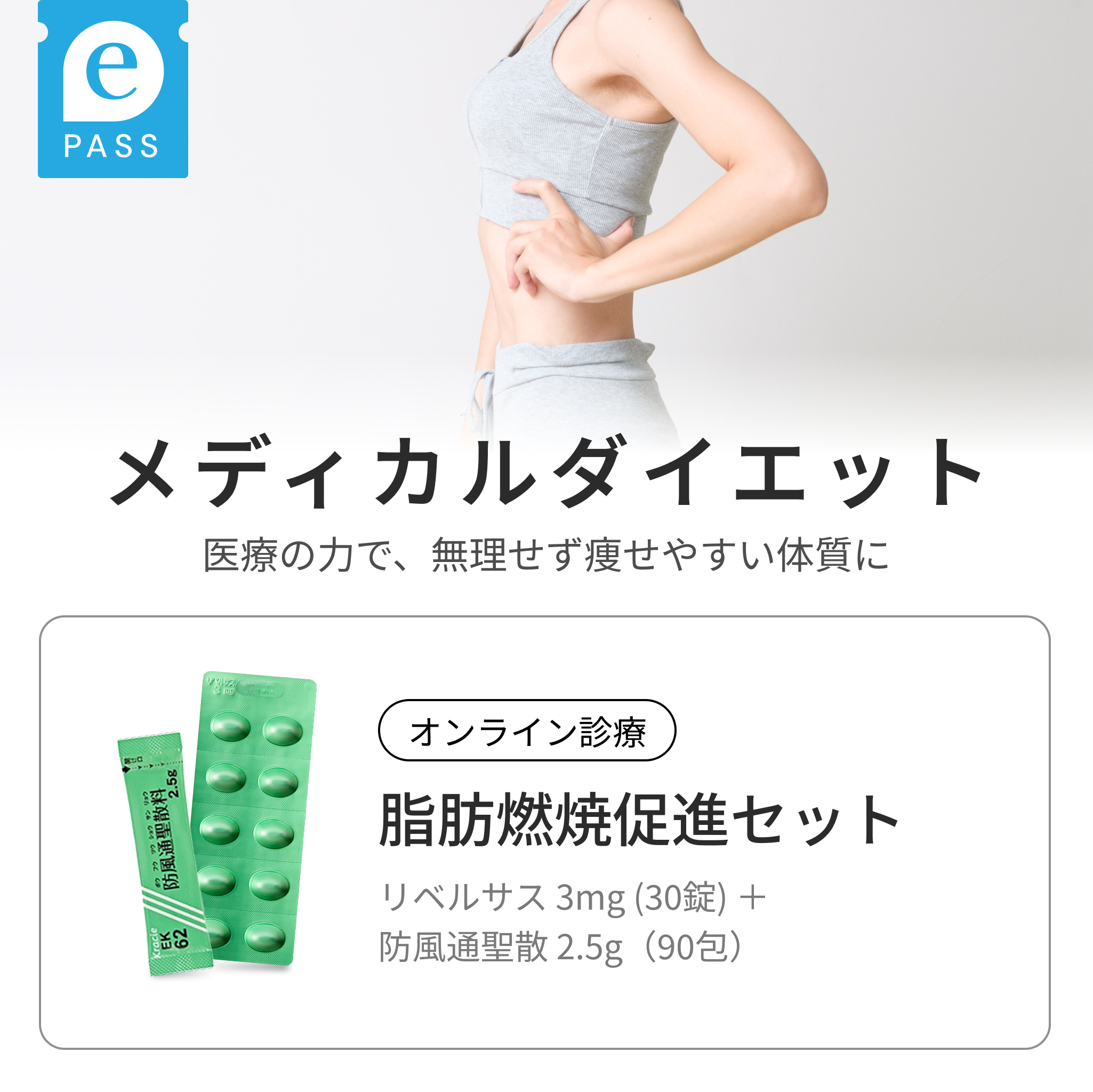 脂肪燃焼促進セット：リベルサス × 防風通聖散