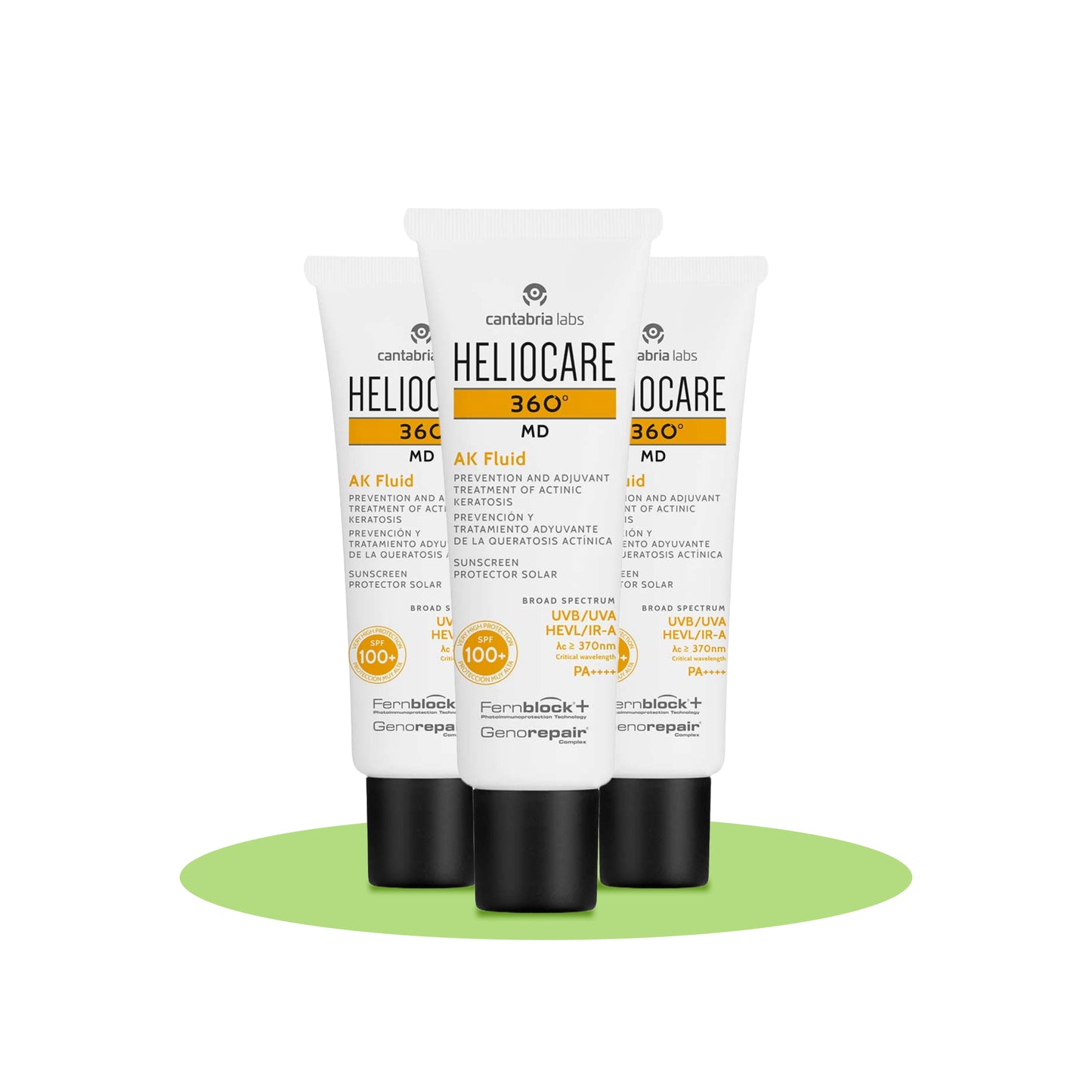 Heliocare 360° MD AK Fluid SPF100⁺3-pack