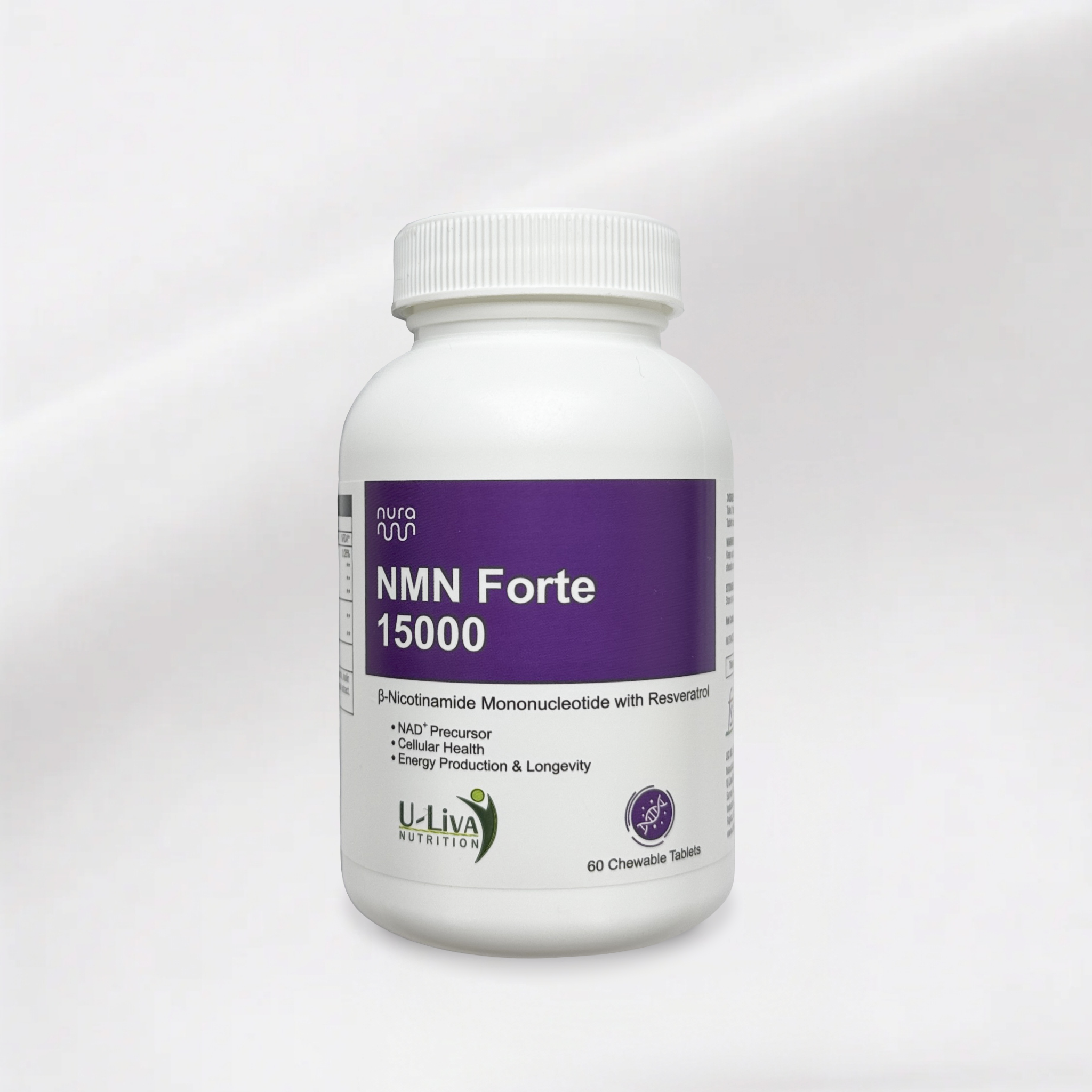NMN Forte 15000 with High-Potency L-Glutathione Supplement
