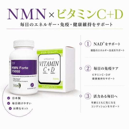 ビタミンC+D × NMN Forte 15000｜スペシャルセット