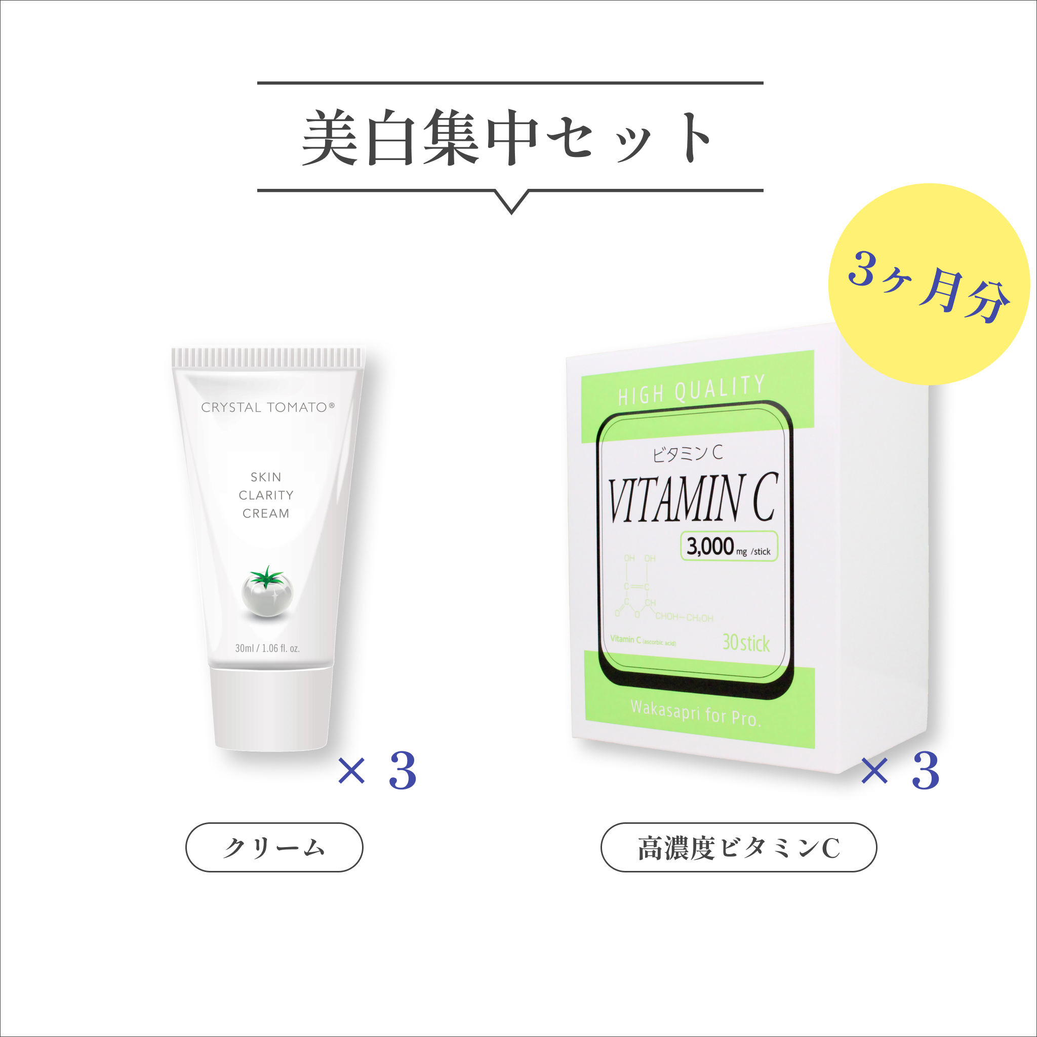 美白集中セット